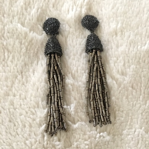 nOir Jewelry Tassel Earrings - Clip-Ons - Picture 5 of 6